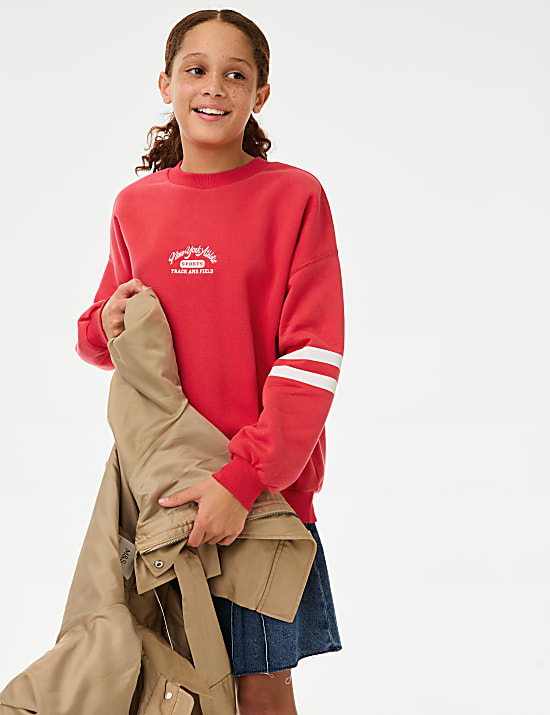 Sweat-shirt en coton (du 6 au 16 ans)