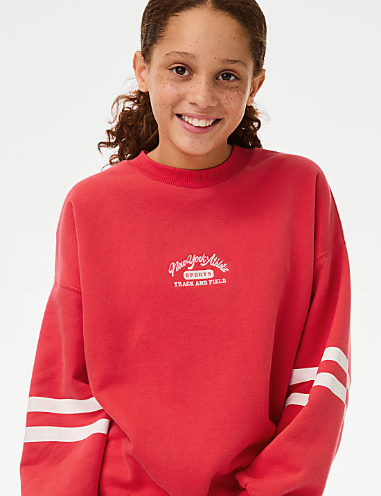 Sweat-shirt en coton (du 6 au 16 ans)