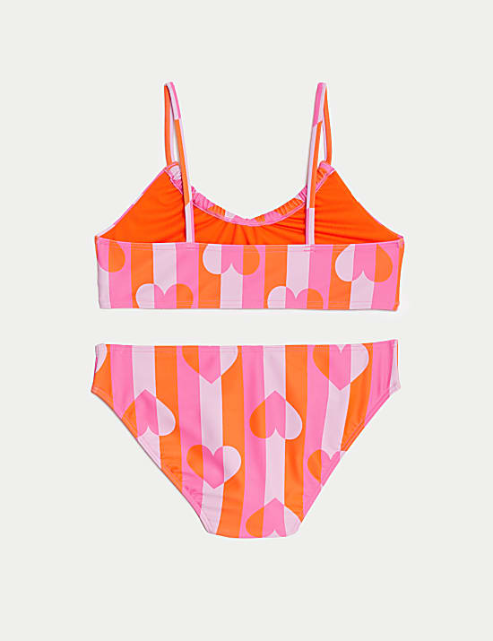 Bikini &agrave; nouer sur le devant avec imprim&eacute; (du 6 au 16&nbsp;ans)