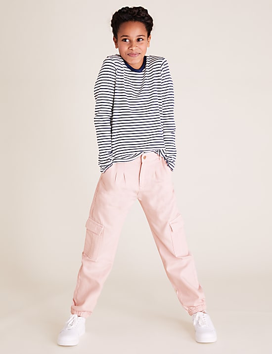 Cotton Cargo Trousers (6-14 Yrs)