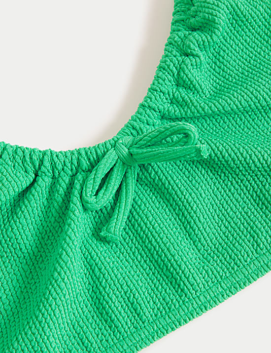 Bikini mit Knitteroptik und Strukturmuster (6–16 J.)