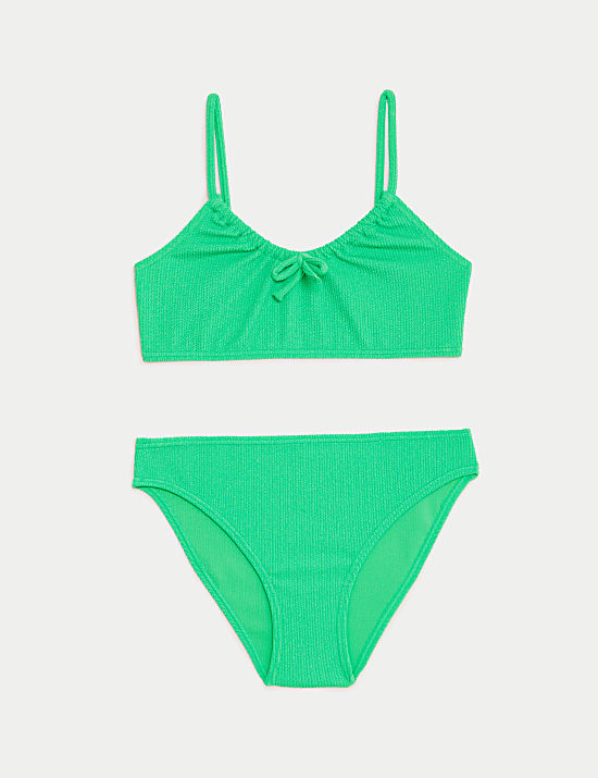 Bikini texturizado de efecto arrugado (6-16 años)