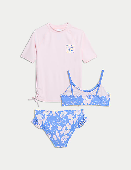 3pc Patterned Swim Set (6-16 Yrs)