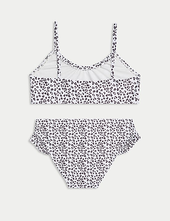 Bikini 2 pi&egrave;ces &agrave; motif l&eacute;opard (du 6 au 16 ans)