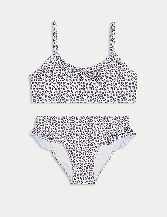Bikini 2 pi&egrave;ces &agrave; motif l&eacute;opard (du 6 au 16 ans)