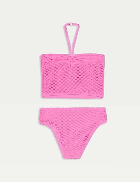 2pc Frill Textured Bikini (6-16 Yrs)