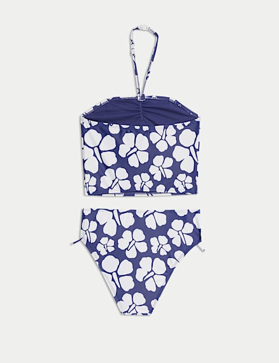 2pc Floral Halterneck Tankini (6-16 Yrs)