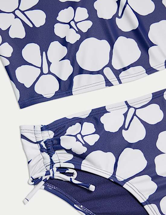 2pc Floral Halterneck Tankini (6-16 Yrs)