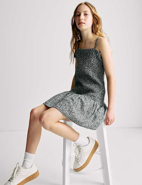 Kleid mit Raffungen (6&ndash;16 J.)