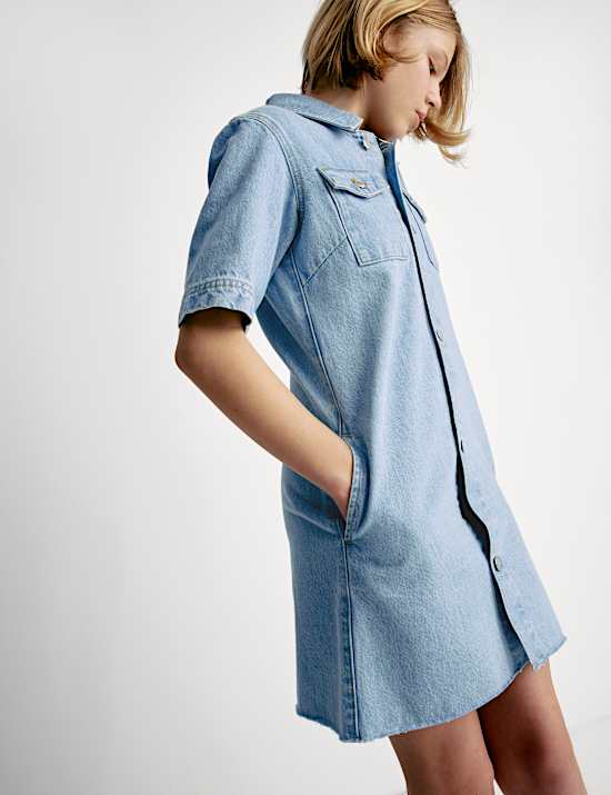 Gaun Denim (6-16 Thn)