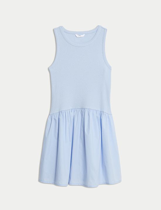 Cotton Rich Ribbed Dress (2-16 Yrs)