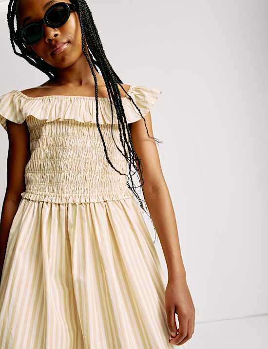 Sukienka w paski ze 100% bawełny (6&ndash;16 lat)