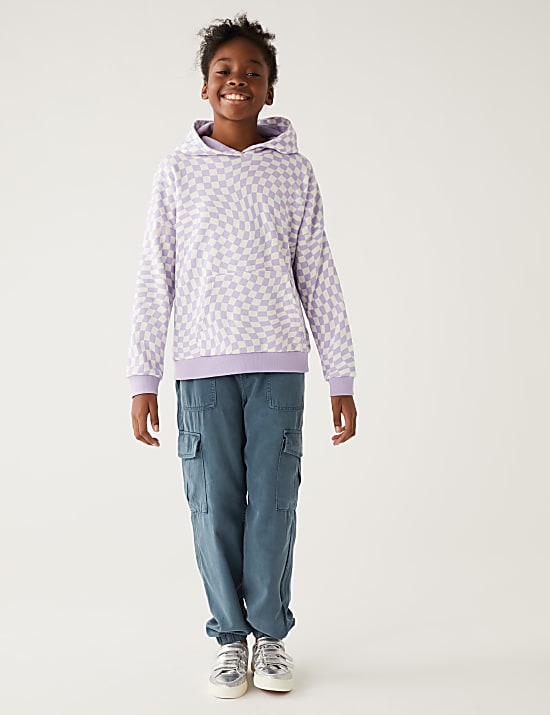 Cotton Blend Cargo Trousers