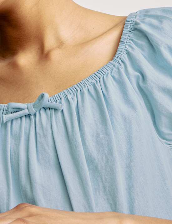 Pure Cotton Milkmaid Dress (6-16 Yrs)