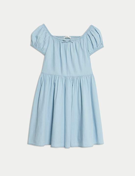 Pure Cotton Milkmaid Dress (6-16 Yrs)