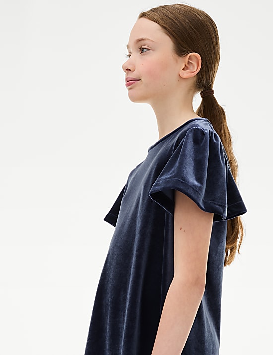 Samtkleid (6&ndash;16 Jahre)