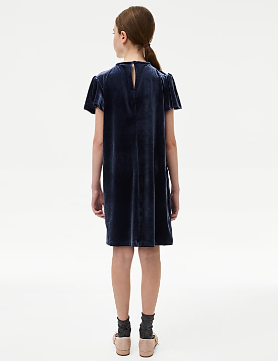 Samtkleid (6&ndash;16 Jahre)