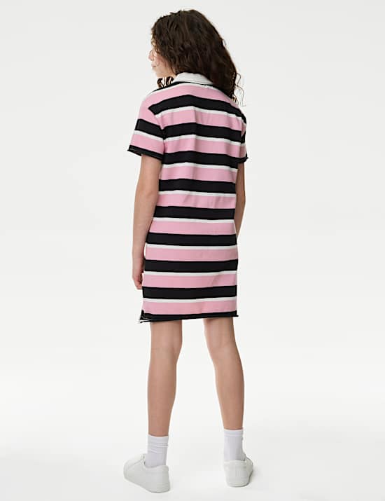 Robe 100 % coton &agrave; rayures (du 6 au 16 ans)