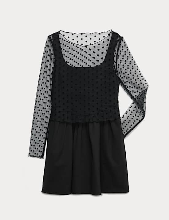 2pc Spotted Halloween Dress (6-16 Yrs)
