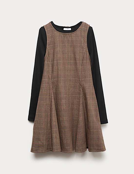 2pc Cotton-Rich Dress and Top Set (6-16 Yrs)