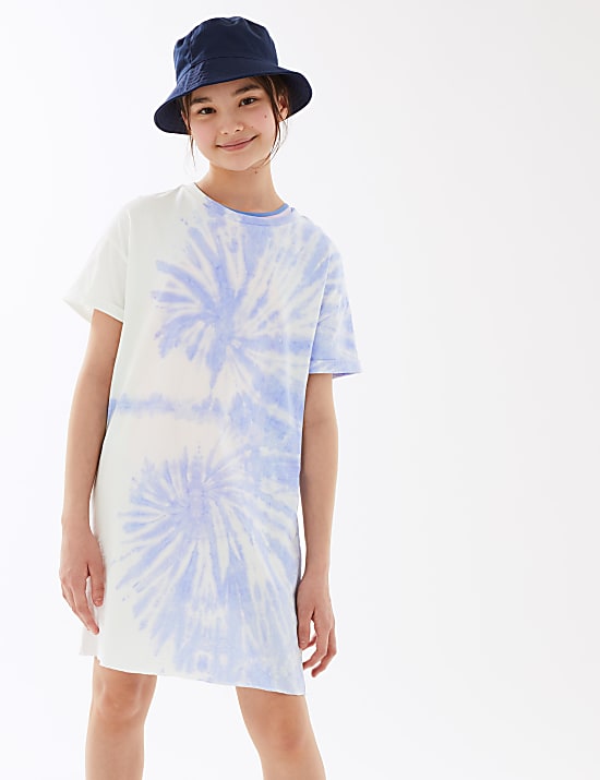 Pure Cotton Tie Dye Dress (6-16 Yrs)
