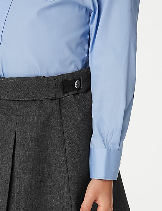 Girls' Embroidered School Skirt (2-18 Yrs)