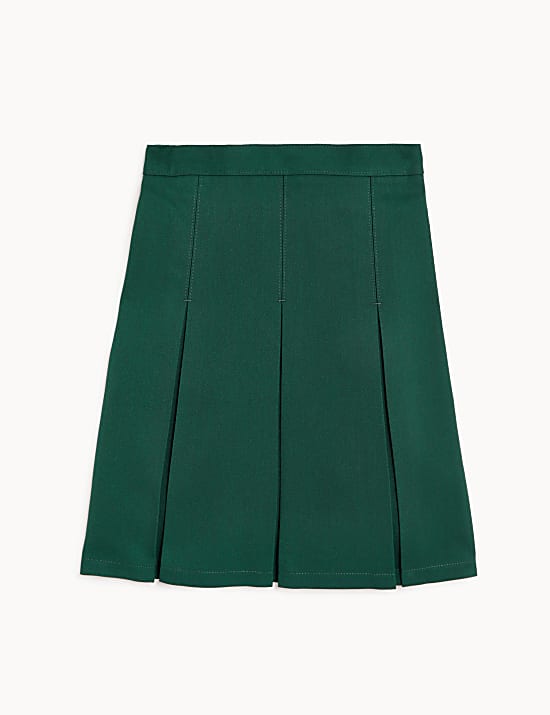 Girls' Permanent Pleats School Skirt (2-16 Yrs)