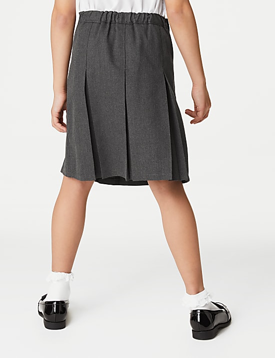 Girls' Permanent Pleats School Skirt (2-16 Yrs)