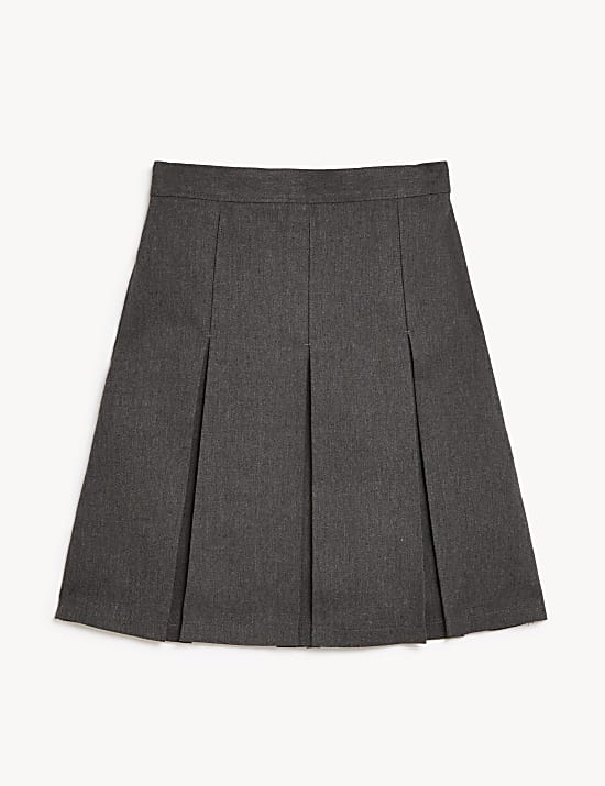 Girls' Permanent Pleats School Skirt (2-16 Yrs)