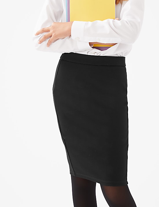 Girls Long Tube School Skirt (9-18 Yrs)