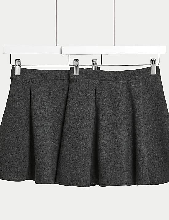 2pk Girls' Jersey Skater School Skirts (2-18 Yrs)