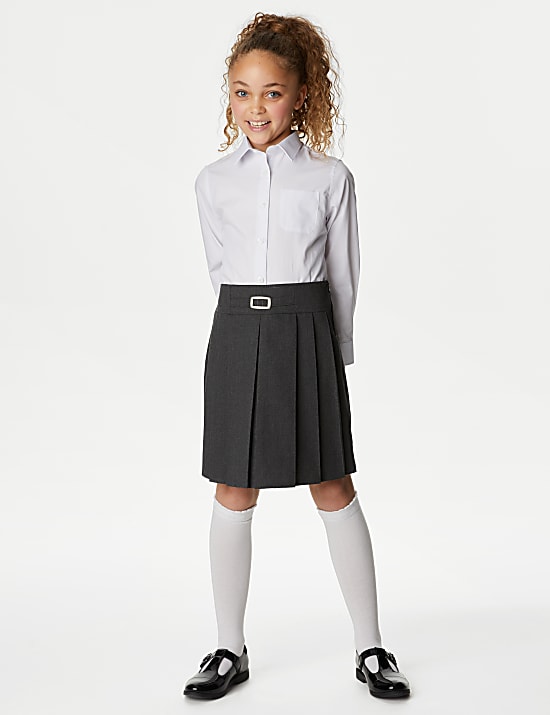2pk Girls' Permanent Pleats School Skirts (2-18 Yrs)