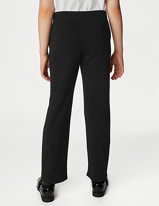 Girls' Regular Leg Jersey School Trousers (2-16 Yrs)