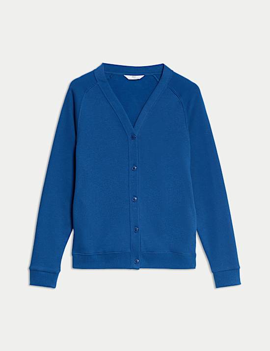 Girls' Jersey School Cardigan (2-18 Yrs)