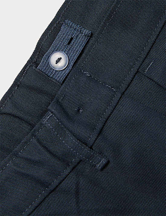 2 Pack Girls' Slim Leg School Trousers (2-18 Yrs)