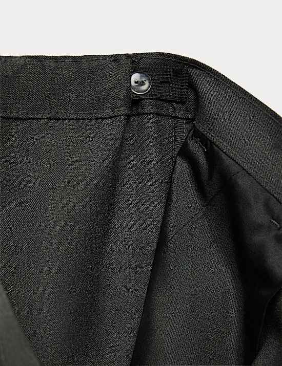 2 Pack Girls' Slim Leg School Trousers (2-18 Yrs)