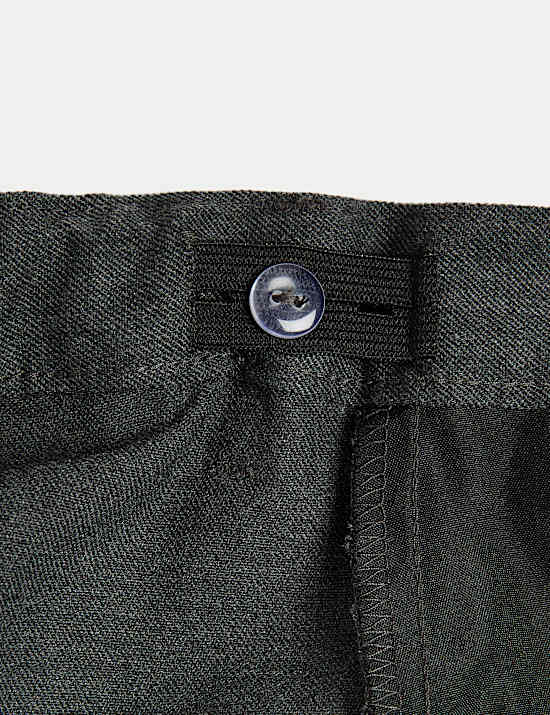 Lot de 2 pantalons filles taille cintrée jambe standard, parfaits pour l’école