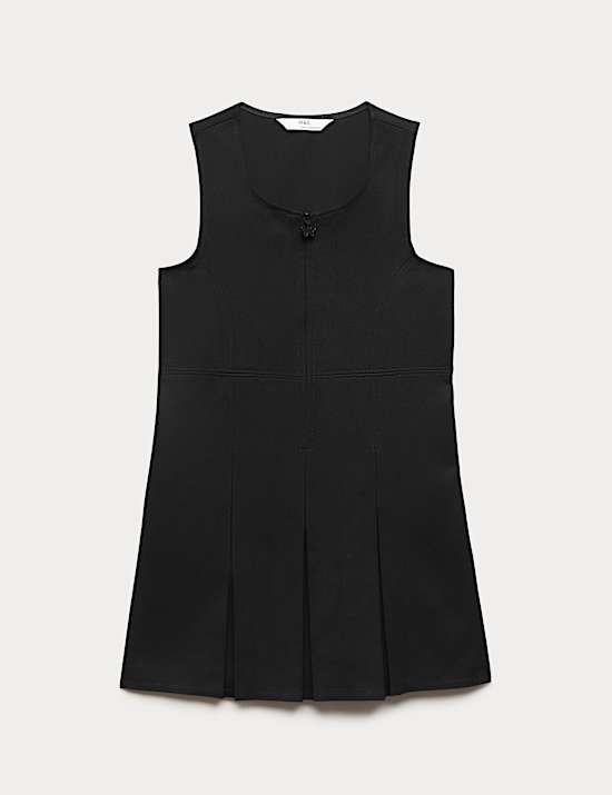 Girls' Pleated School Pinafore  (2-12 Yrs)