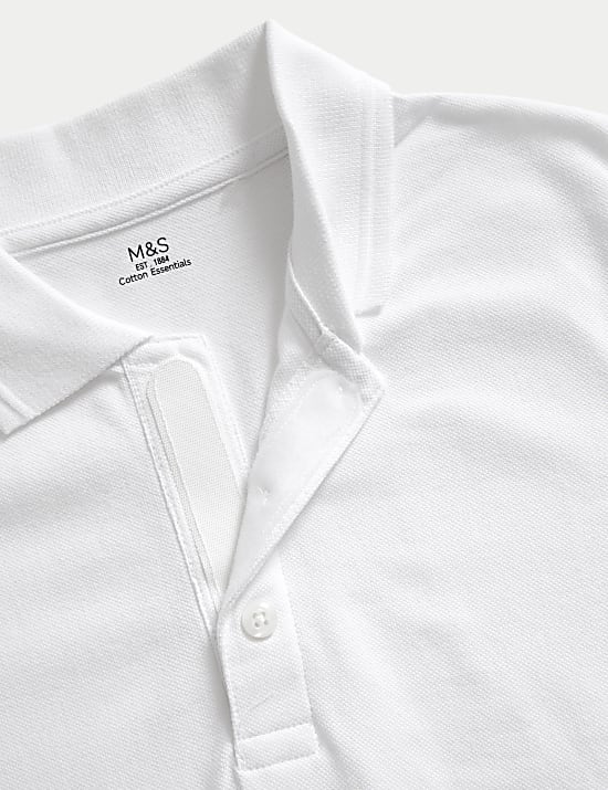 Set van 2 uniseks, gemakkelijke schoolpoloshirts (2-18 jaar)