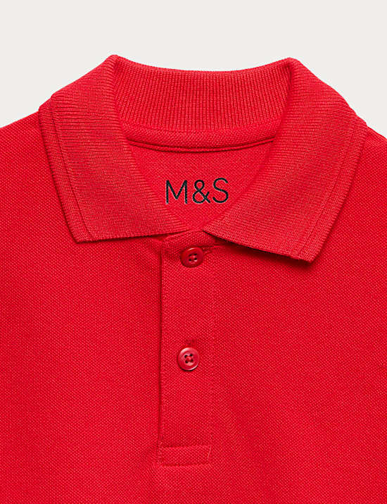 3er-Pack fleckenabweisende Unisex-Poloshirts f&uuml;r die Schule (2&ndash;18 J.)
