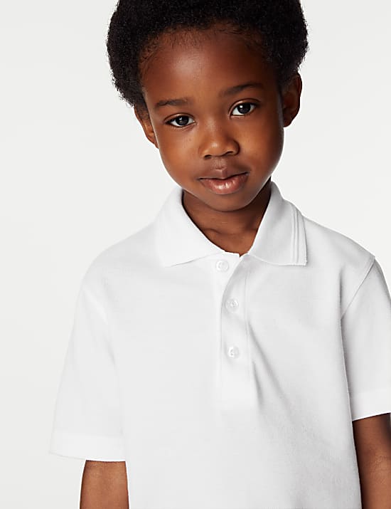 2pk Boys' Stain Resist School Polo Shirts (2-16 Yrs)