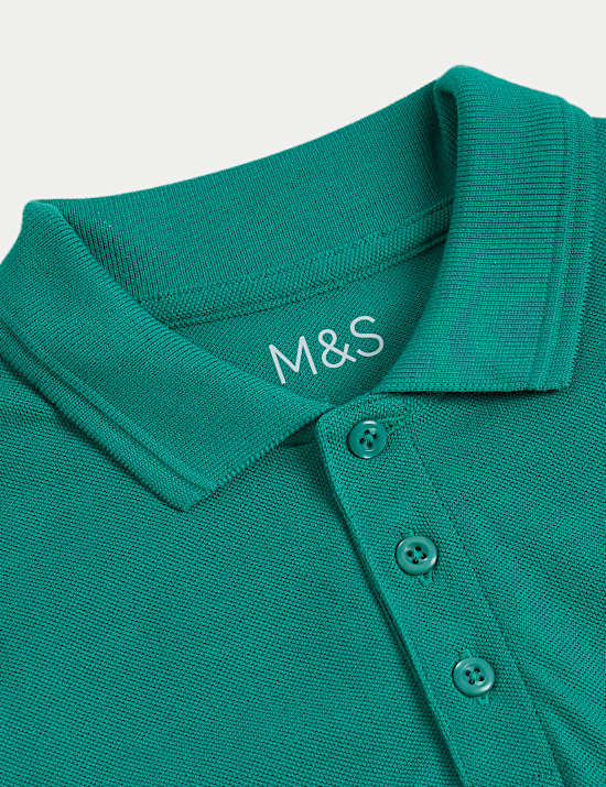 2pk Unisex Stain Resist School Polo Shirts (2-18 Yrs)