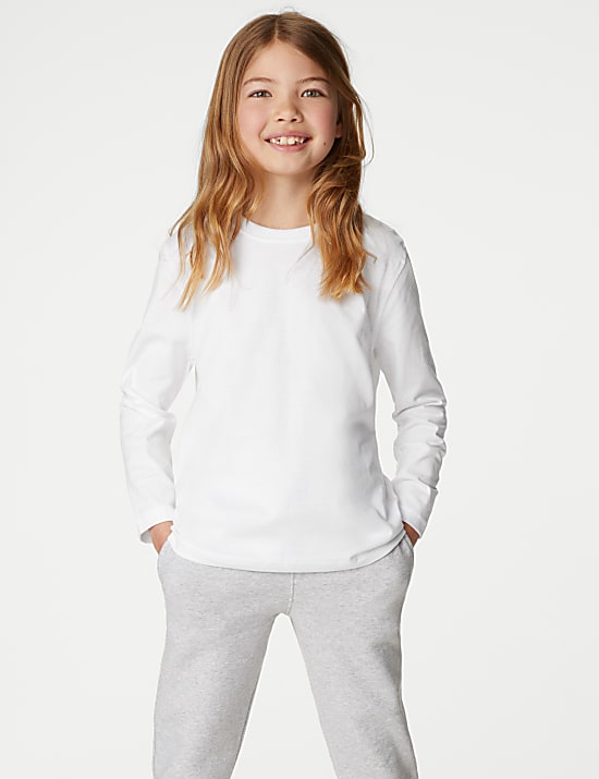 2Pk Unisex Pure Cotton School T-Shirts (2-16 Yrs)