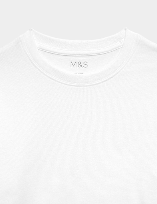 2 Pack Unisex Pure Cotton School T-Shirts (2-16 Yrs)