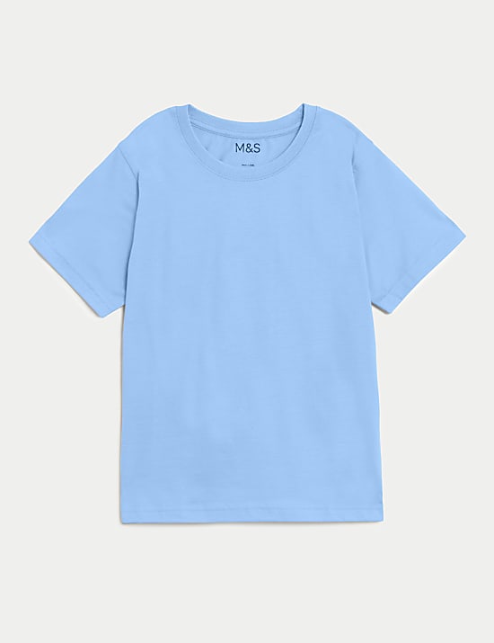T-shirt unisexe 100 % coton, id&eacute;al pour l&rsquo;&eacute;cole (du 2 au 16 ans)