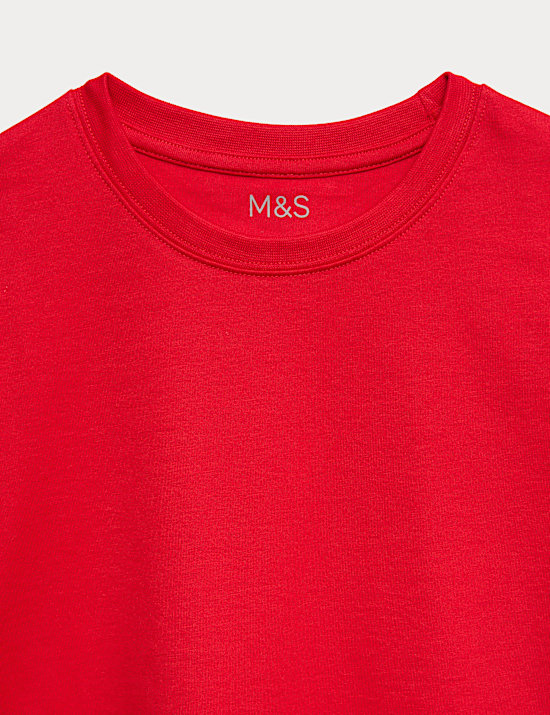 2 Pack Unisex Pure Cotton School T-Shirts (2-16 Yrs)