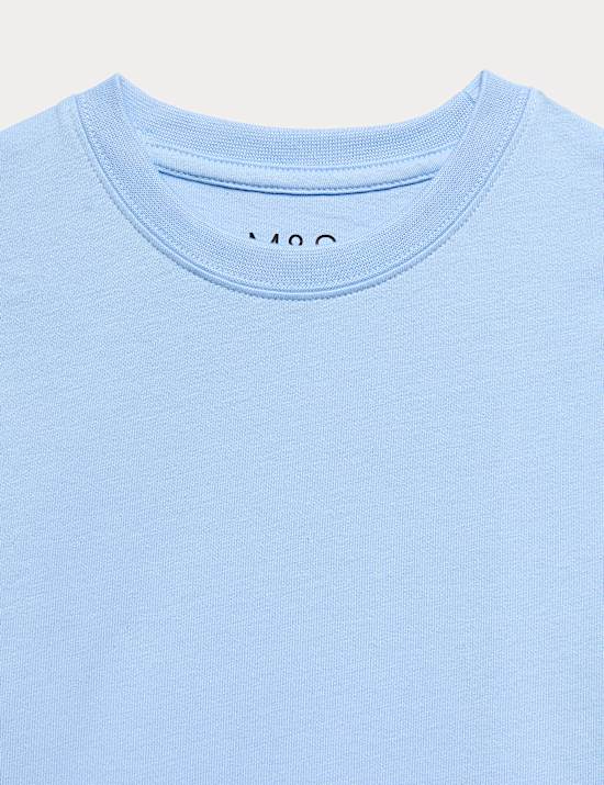 2 Pack Unisex Pure Cotton School T-Shirts (2-16 Yrs)