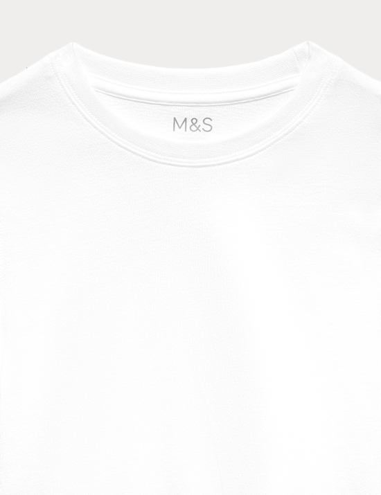 5 Pack Pure Cotton Stain Resist School T-Shirts (2-16 Yrs)