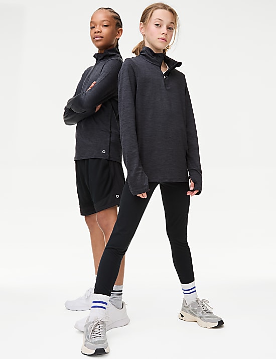 Unisex Half Zip Sports Top (6-16 Yrs)