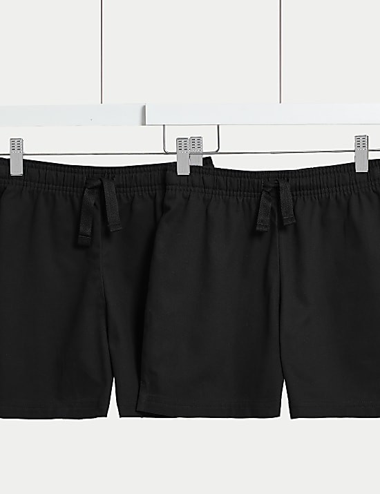 Pack de 2 shorts escolares 100 % algod&oacute;n unisex (2-16 a&ntilde;os)